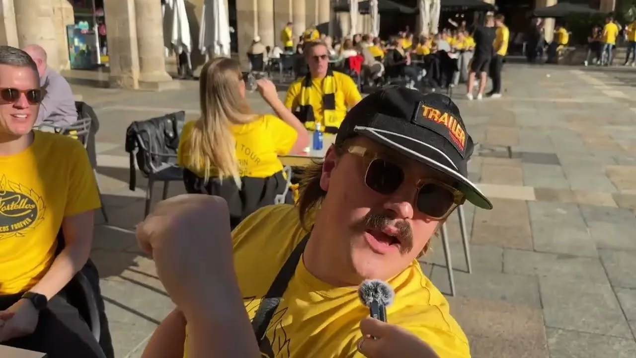 La Hinchada Sueca Del Elfsborg Se Hace Notar En Bilbao Segun Informa El Correo