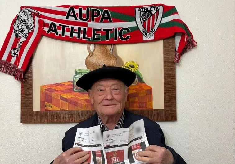 El Athletic Sorprende A Un Aficionado De 80 Anos En Su Primer Partido En San Mames
