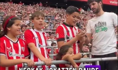 El Bertso De Un Nino Del Athletic Que Emociono A San Mames En El Partido