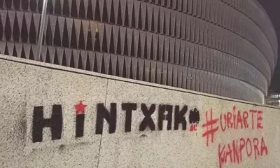 La Pena Hintxak Ac Pide La Dimision De Uriarte Tras La Polemica Pintada