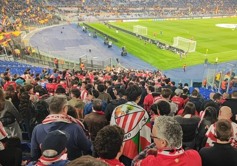 Aficionados Del Athletic Acceden Sin Incidentes Al Estadio Olimpico De Roma