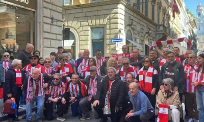Aficionados Del Athletic Se Dirigen Al Olimpico Ambiente Festivo En Roma