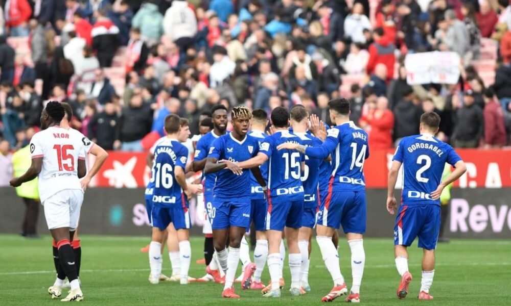 Athletic Club conquista Sevilla y se acerca a la Champions con fuerza