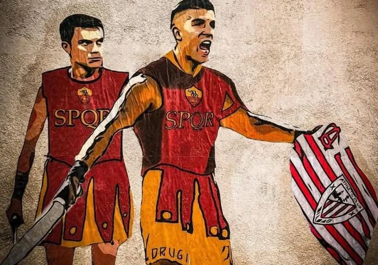 Descubre El Mural De Drugi Que Une A Roma Y Athletic Antes Del Partido