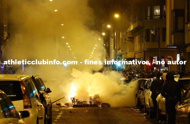 Disturbios En Bilbao Radicales Del Athletic Desatan El Caos Tras El Partido