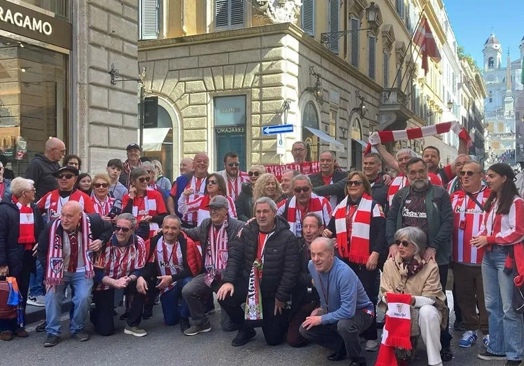 Hinchas Del Athletic Club En Roma Iremos A Todos Los Partidos