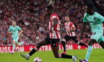 Nico Williams Motiva A La Aficion Del Athletic Todos Unidos En San Mames