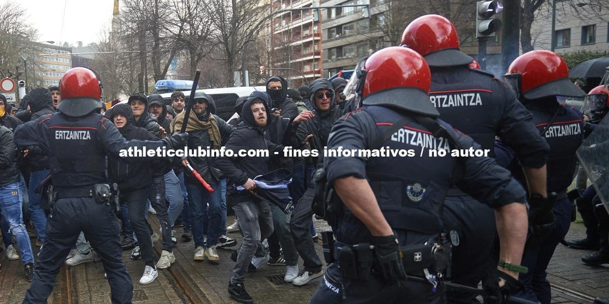 Seis Detenidos Tras Incidentes En El Acceso Al Athletic Roma En San Mames