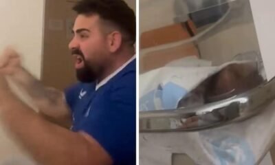 Un Padre Celebra La Remontada Del Athletic Con Su Hijo Recien Nacido