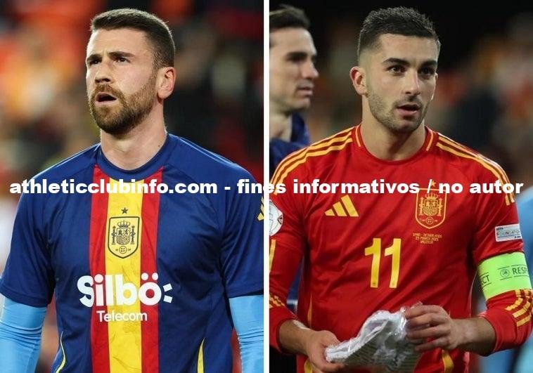 Unai Simon Entrega El Brazalete A Ferran Torres En Un Gesto Emotivo