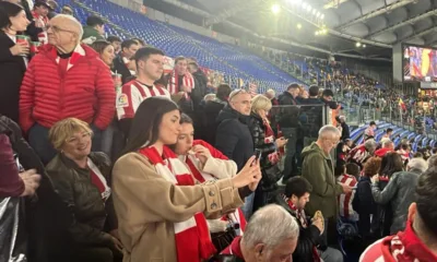 Vive El Ambiente Del Athletic En Roma Antes Del Gran Partido