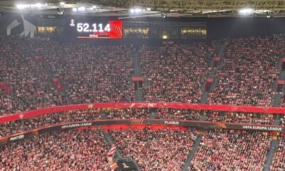 San Mames Se Llena 52114 Fieles Apoyan Al Athletic En Europa