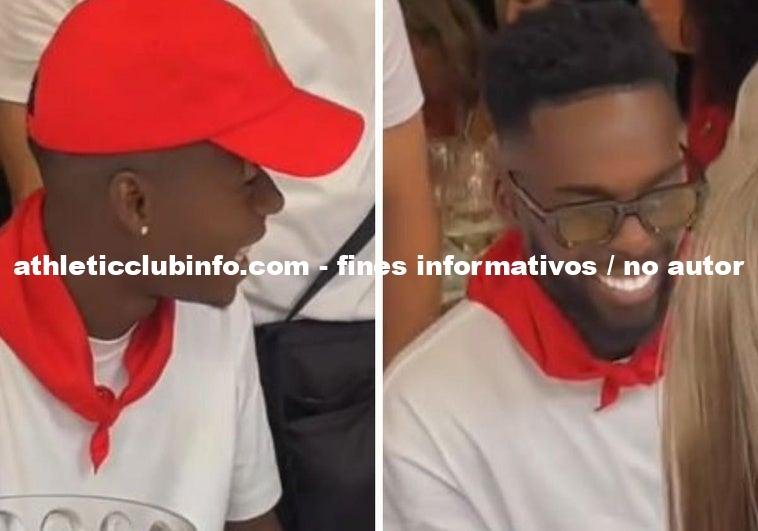 Hermanos Williams Y Unai Gomez Disfrutan Sanfermines En Pamplona