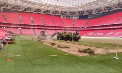 San Mames Renueva Su Cesped Tras Intensa Temporada De Futbol