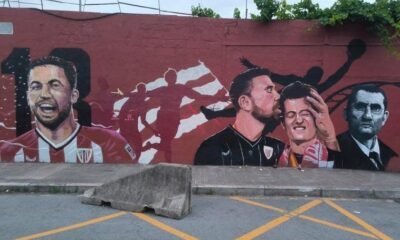 Simon Y Agirrezabala Se Unen Al Mural Del Athletic En Barakaldo