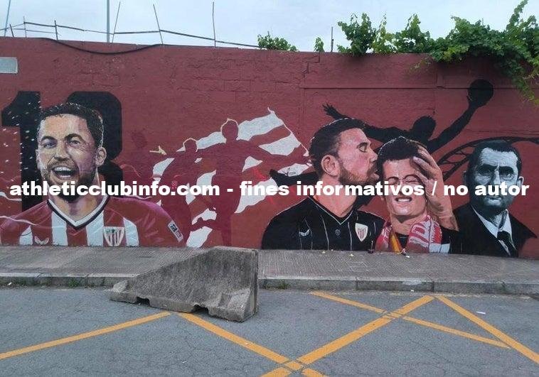 Simon Y Agirrezabala Se Unen Al Mural Del Athletic En Barakaldo