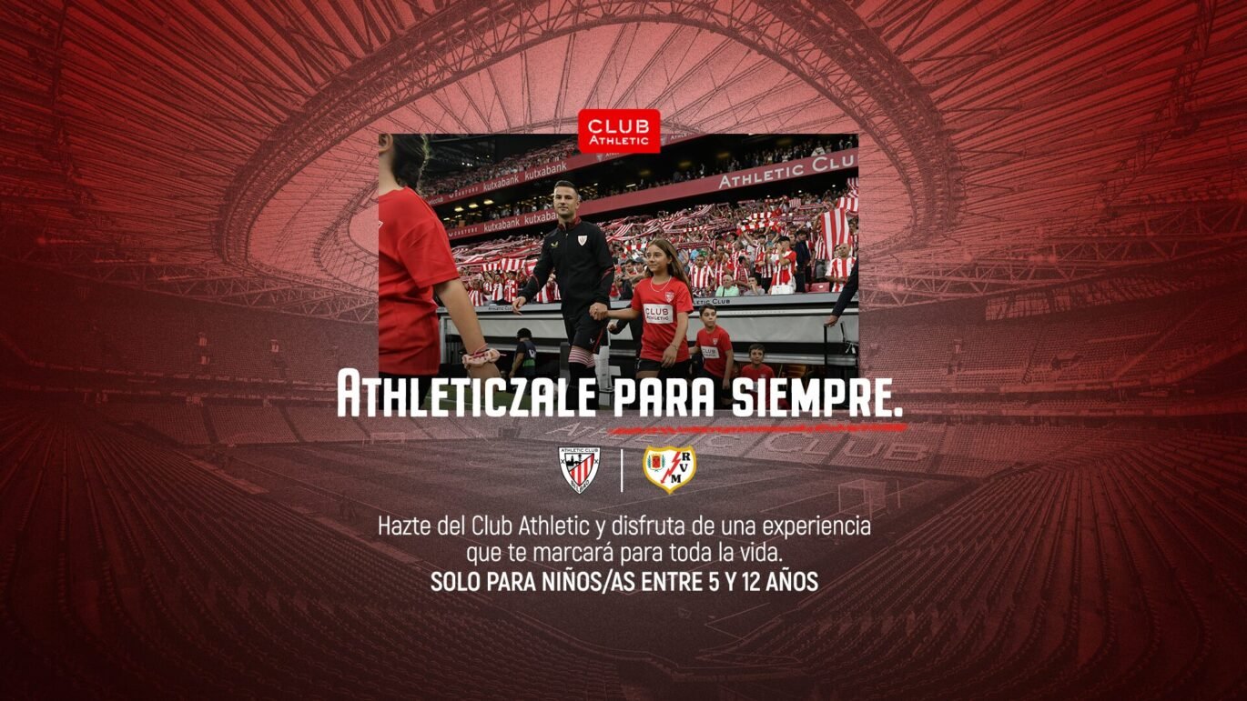 Club Athletic Ninos Acompanan A Leones En San Mames Ante Rayo Vallecano