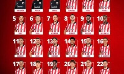 Dorsales Del Athletic Club Para La Temporada 2025 2026 Revelados